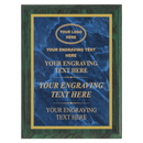 MPL Series Blue Marble to Gold Laser Plaque