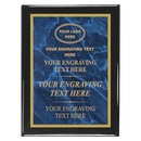 MPL Series Blue Marble to Gold Laser Plaque