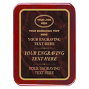 MPL Series Burgundy Marble to Gold Laser Plaque