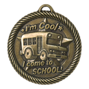 3VM Rope Wreath Series I'm Cool In School Attendance Themed Medal