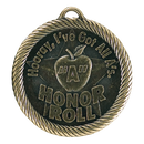 3VM Rope Wreath Series All A's Honor Roll Themed Medal