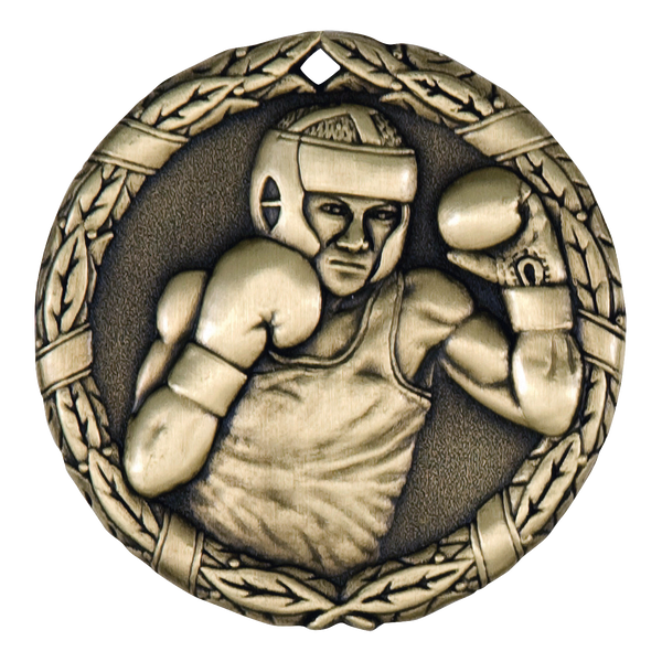 XR Wreath Boxing Themed Medals