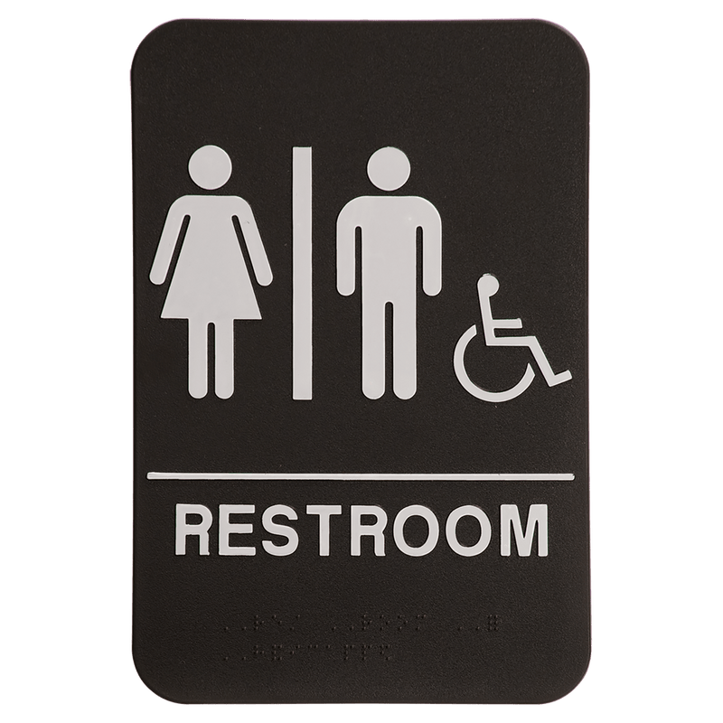 ADA Compliant Restroom Signs - Anderson Trophy Co.