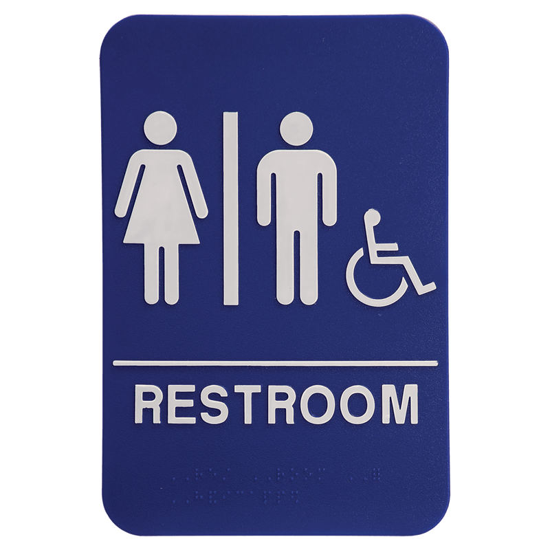 ADA Compliant Restroom Signs - Anderson Trophy Co.