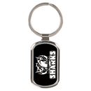 Anodized Aluminum Rectangle Color Inset Key Fob - Anderson Trophy Co.