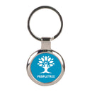 Anodized Aluminum Round Color Inset Key Fob - Anderson Trophy Co.