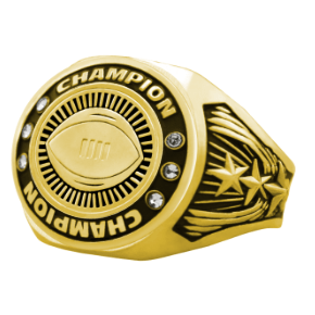 Champion's Football Championship Ring - AndersonTrophy.com