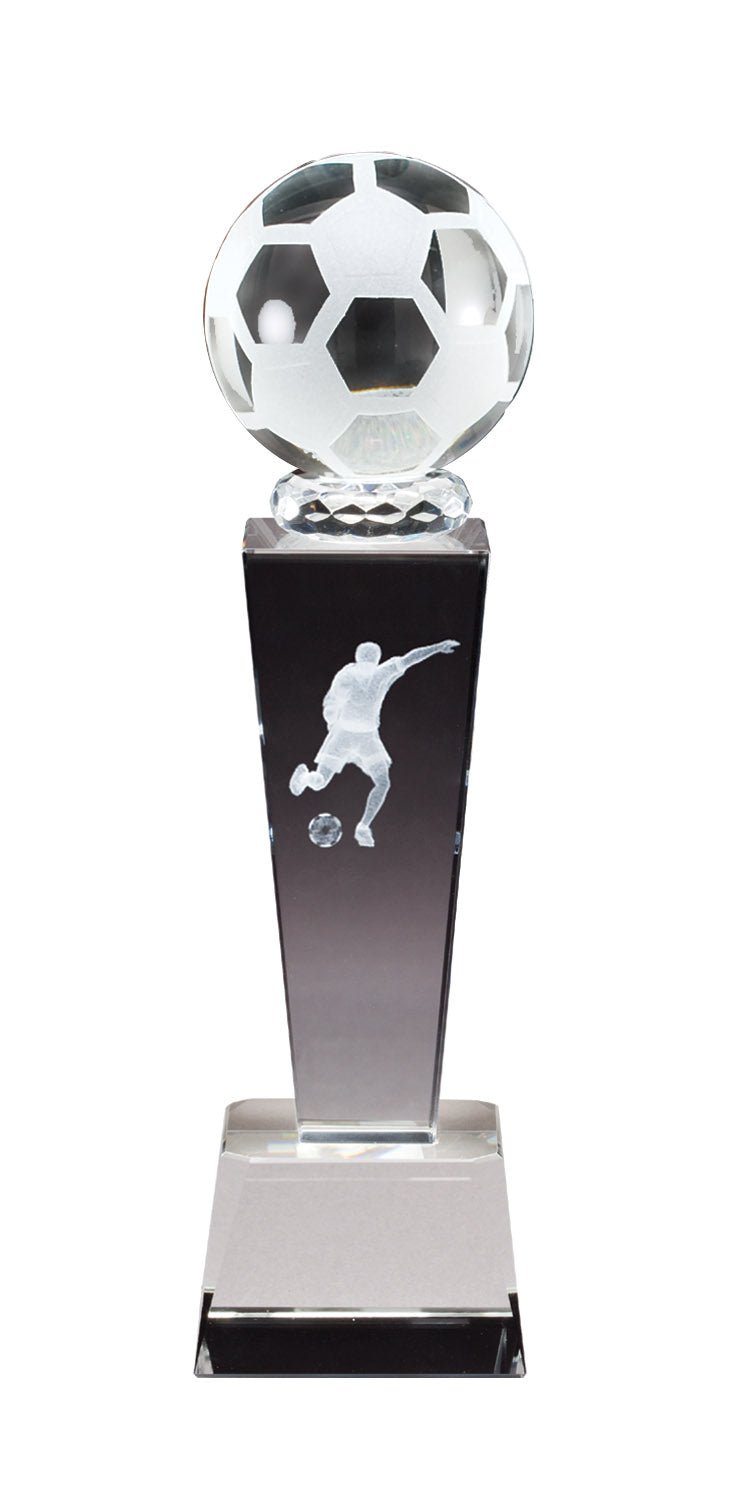 Collegiate Sport Tower Series Soccer Crystal Award - Anderson Trophy Co.