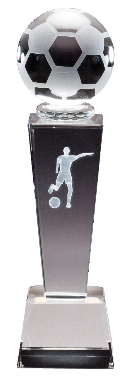 Collegiate Sport Tower Series Soccer Crystal Award - Anderson Trophy Co.