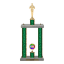 Custom Achievement 2 Post Trophy - Series 3803 - Anderson Trophy Co.