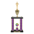 Custom Achievement 2 Post Trophy - Series 3803/2C17B - Anderson Trophy Co.
