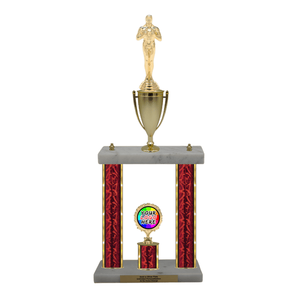 Custom Achievement 2 Post Trophy - Series 3803/2C17B - Anderson Trophy Co.