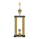 Custom Achievement 2 Post Trophy - Series 3803/2C17B - Anderson Trophy Co.