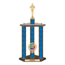 Custom Achievement 3 Post Trophy - Series 3803 - Anderson Trophy Co.