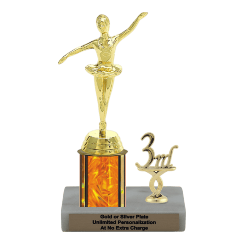 Custom Ballet Dance Trophy - Type L Series 3550 - Anderson Trophy Co.