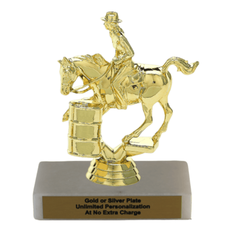 Custom Barrel Racing Horse Trophy - Type A Series 3718 - Anderson Trophy Co.