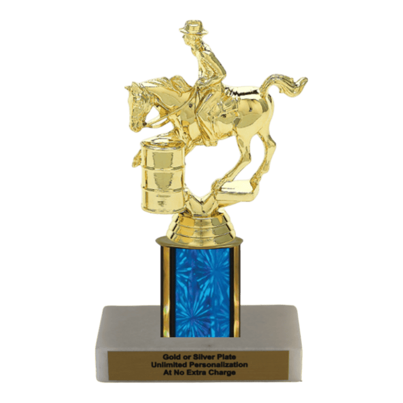 Custom Barrel Racing Horse Trophy - Type C Series 3718 - Anderson Trophy Co.