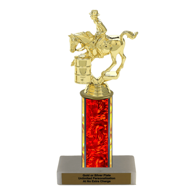 Custom Barrel Racing Horse Trophy - Type C Series 3718 - Anderson Trophy Co.