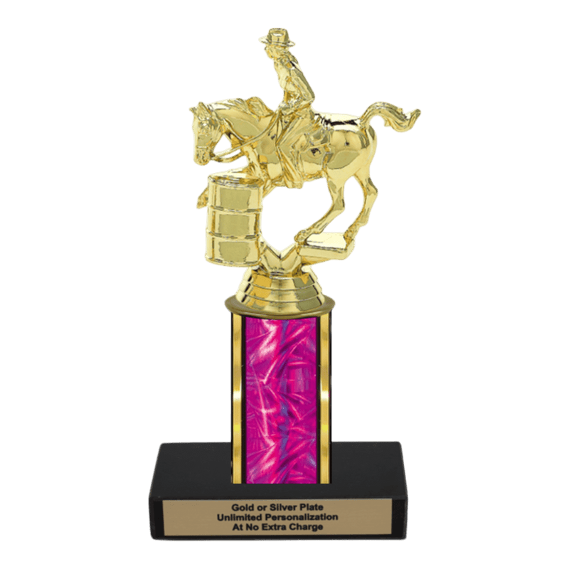 Custom Barrel Racing Horse Trophy - Type C Series 3718 - Anderson Trophy Co.