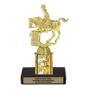 Custom Barrel Racing Horse Trophy - Type C Series 3718 - Anderson Trophy Co.