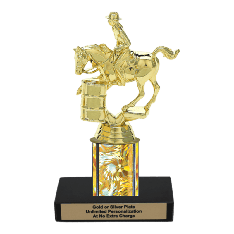 Custom Barrel Racing Horse Trophy - Type C Series 3718 - Anderson Trophy Co.