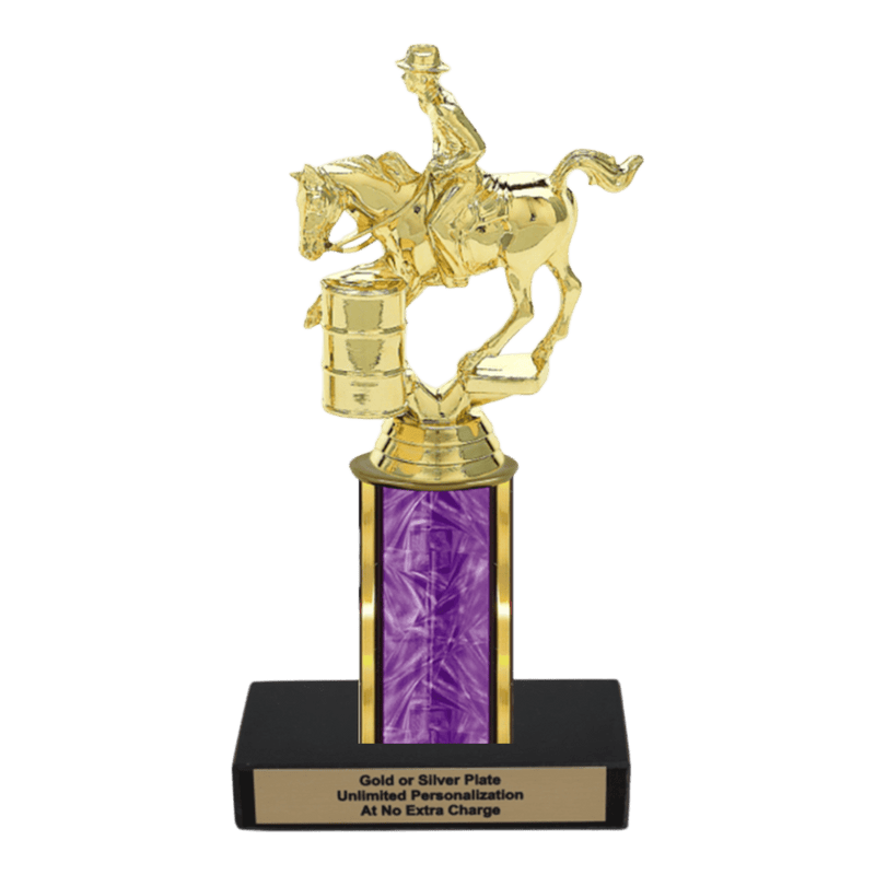 Custom Barrel Racing Horse Trophy - Type C Series 3718 - Anderson Trophy Co.