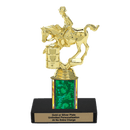 Custom Barrel Racing Horse Trophy - Type C Series 3718 - Anderson Trophy Co.