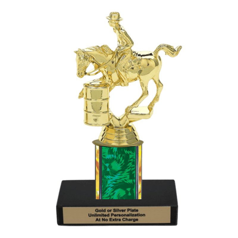 Custom Barrel Racing Horse Trophy - Type C Series 3718 - Anderson Trophy Co.