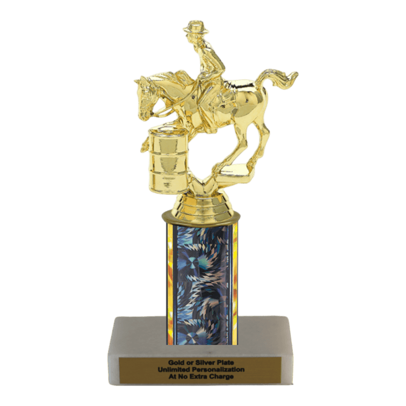 Custom Barrel Racing Horse Trophy - Type C Series 3718 - Anderson Trophy Co.