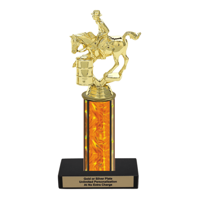 Custom Barrel Racing Horse Trophy - Type C Series 3718 - Anderson Trophy Co.