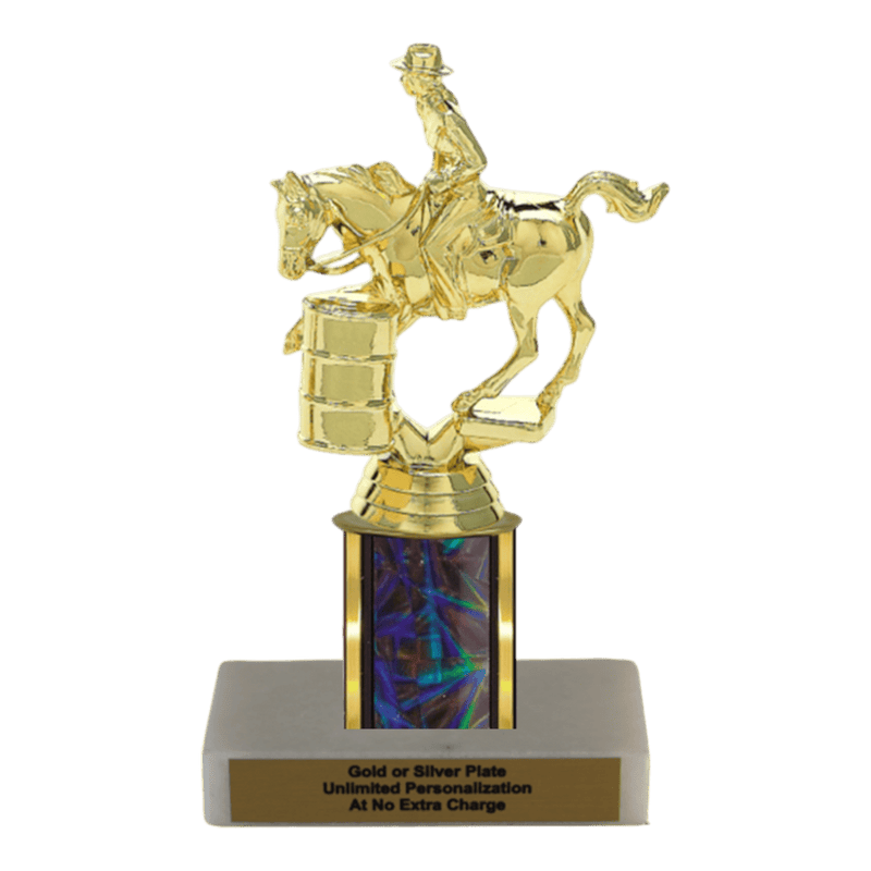 Custom Barrel Racing Horse Trophy - Type C Series 3718 - Anderson Trophy Co.