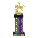 Custom Barrel Racing Horse Trophy - Type F Series 3718 - Anderson Trophy Co.