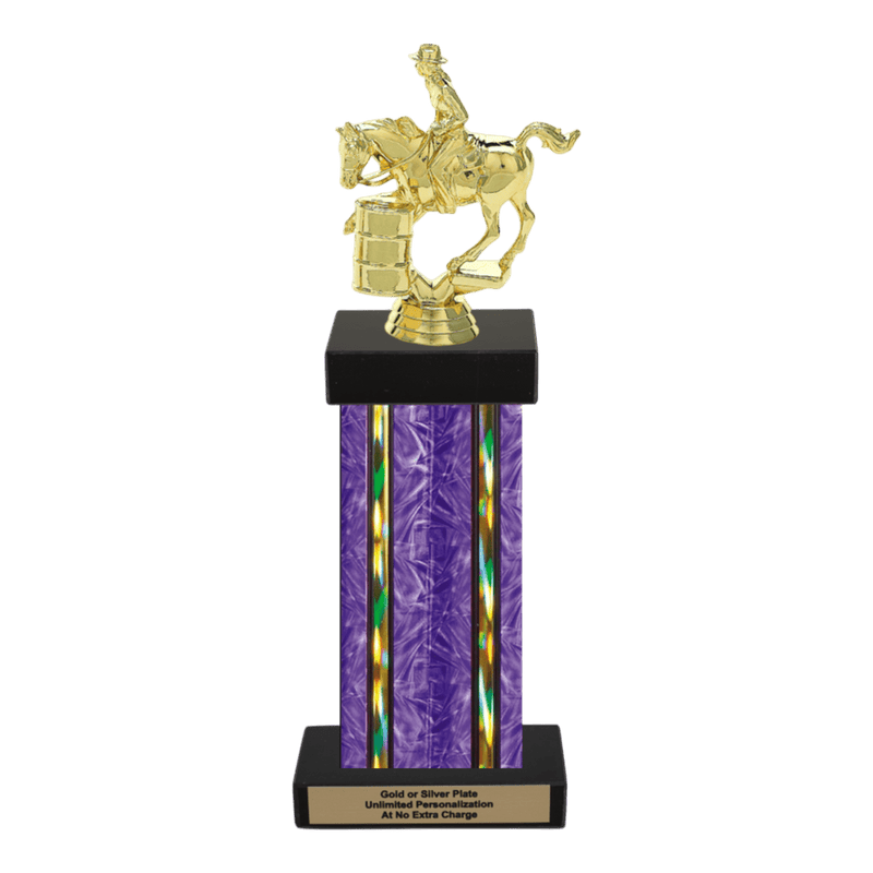 Custom Barrel Racing Horse Trophy - Type F Series 3718 - Anderson Trophy Co.