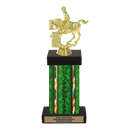 Custom Barrel Racing Horse Trophy - Type F Series 3718 - Anderson Trophy Co.