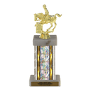 Custom Barrel Racing Horse Trophy - Type F Series 3718 - Anderson Trophy Co.