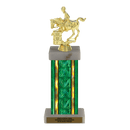 Custom Barrel Racing Horse Trophy - Type F Series 3718 - Anderson Trophy Co.