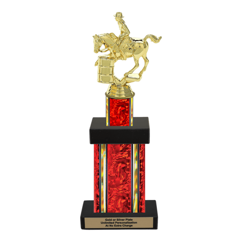 Custom Barrel Racing Horse Trophy - Type G Series 3718 - Anderson Trophy Co.