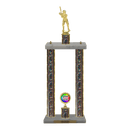 Custom Baseball 2 Post Trophy - Series 3503 - Anderson Trophy Co.