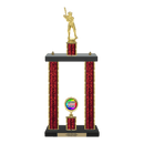 Custom Baseball 2 Post Trophy - Series 3503 - Anderson Trophy Co.