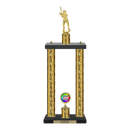 Custom Baseball 2 Post Trophy - Series 3503 - Anderson Trophy Co.