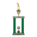 Custom Baseball 2 Post Trophy - Series 3503/2C17B - Anderson Trophy Co.