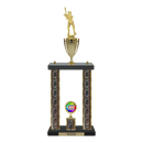 Custom Baseball 2 Post Trophy - Series 3503/2C17B - Anderson Trophy Co.