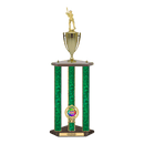 Custom Baseball 3 Post Trophy - Series 3503 - Anderson Trophy Co.