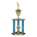 Custom Baseball 3 Post Trophy - Series 3503/2C17C - Anderson Trophy Co.