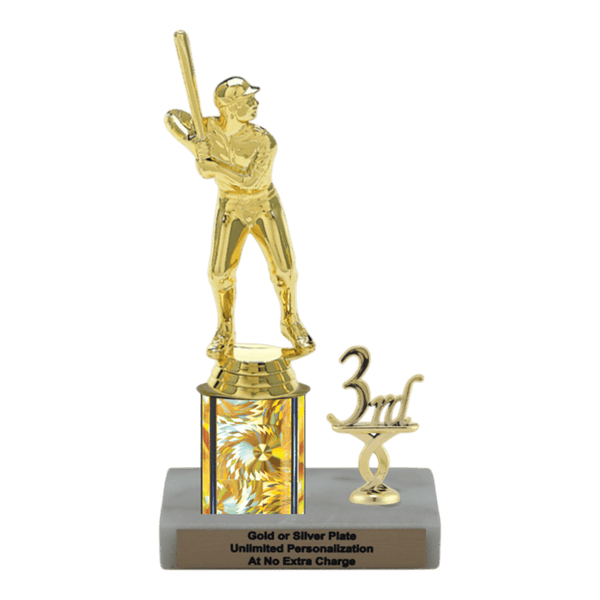 Custom Baseball Trophy - Type L Series 3503 - Anderson Trophy Co.