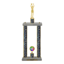 Custom Basketball 2 Post Trophy - Series 3505 - Anderson Trophy Co.