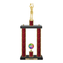 Custom Basketball 2 Post Trophy - Series 3505 - Anderson Trophy Co.