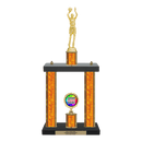 Custom Basketball 2 Post Trophy - Series 3505 - Anderson Trophy Co.