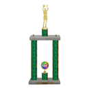 Custom Basketball 2 Post Trophy - Series 3505 - Anderson Trophy Co.