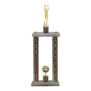 Custom Basketball 2 Post Trophy - Series 3505 - Anderson Trophy Co.